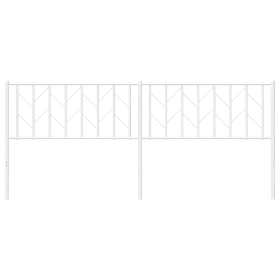 Hoofdbord Metaal 200 cm Wit