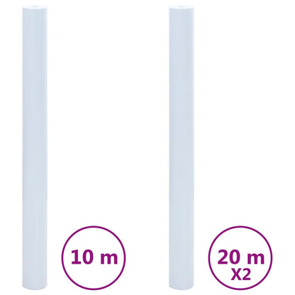 Raamfolies 3 st statisch mat PVC wit