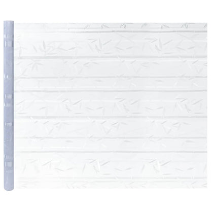 Raamfolies 4 st mat bamboepatroon PVC