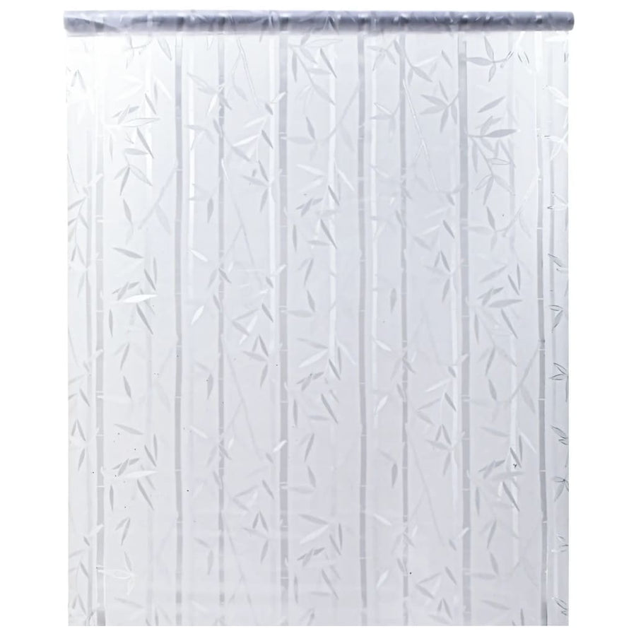 Raamfolies 2 st mat bamboepatroon PVC
