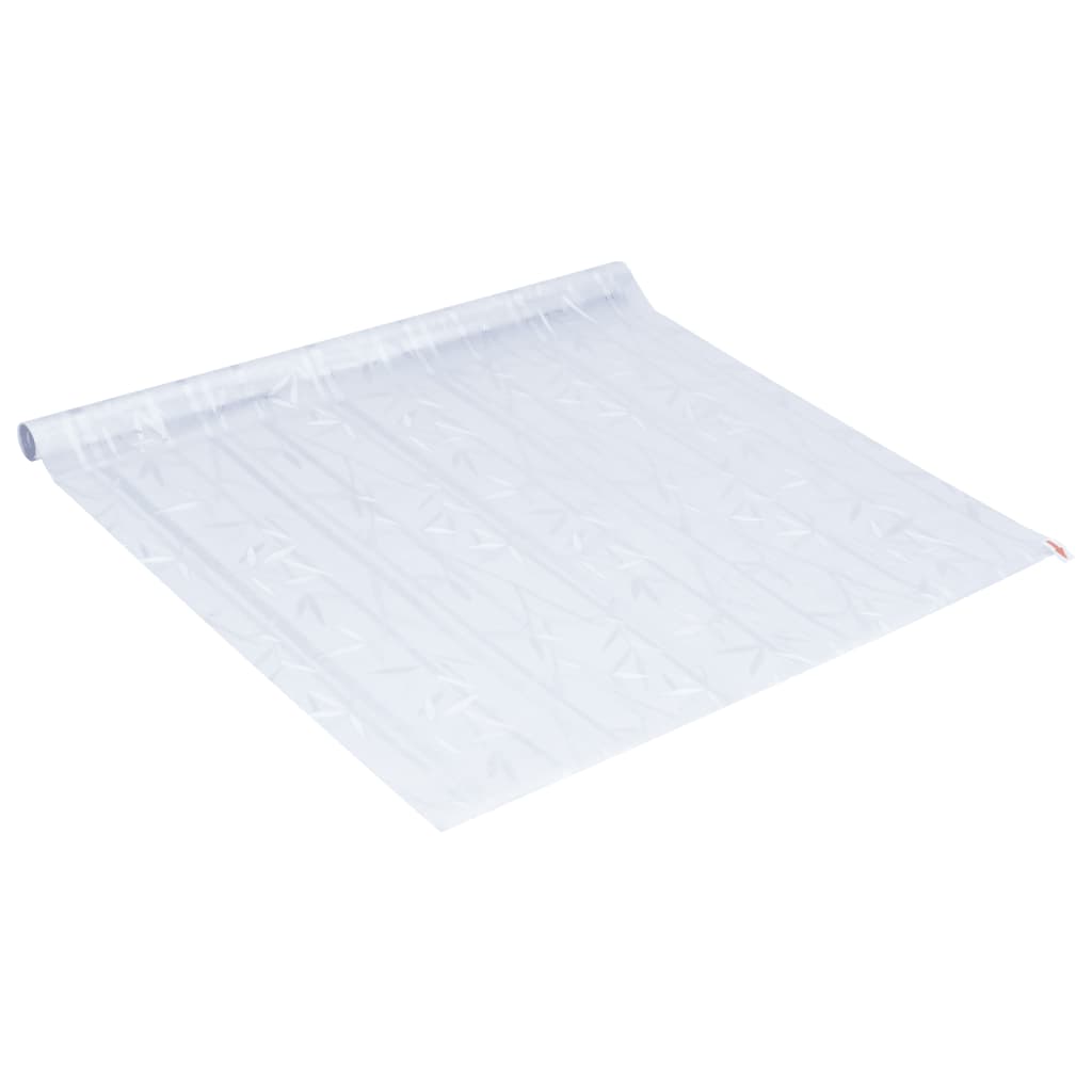 Raamfolies 2 st mat bamboepatroon PVC
