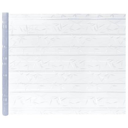 Raamfolies 4 st mat bamboepatroon PVC