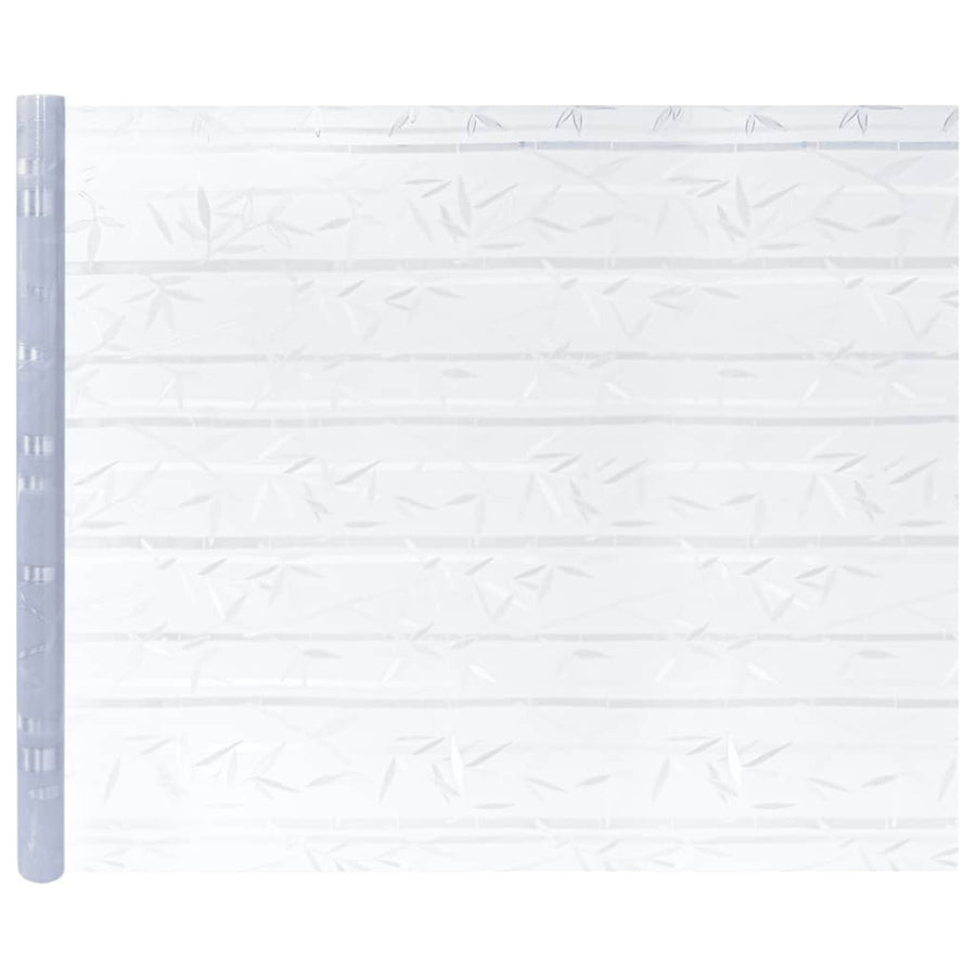 Raamfolies 4 st mat bamboepatroon PVC