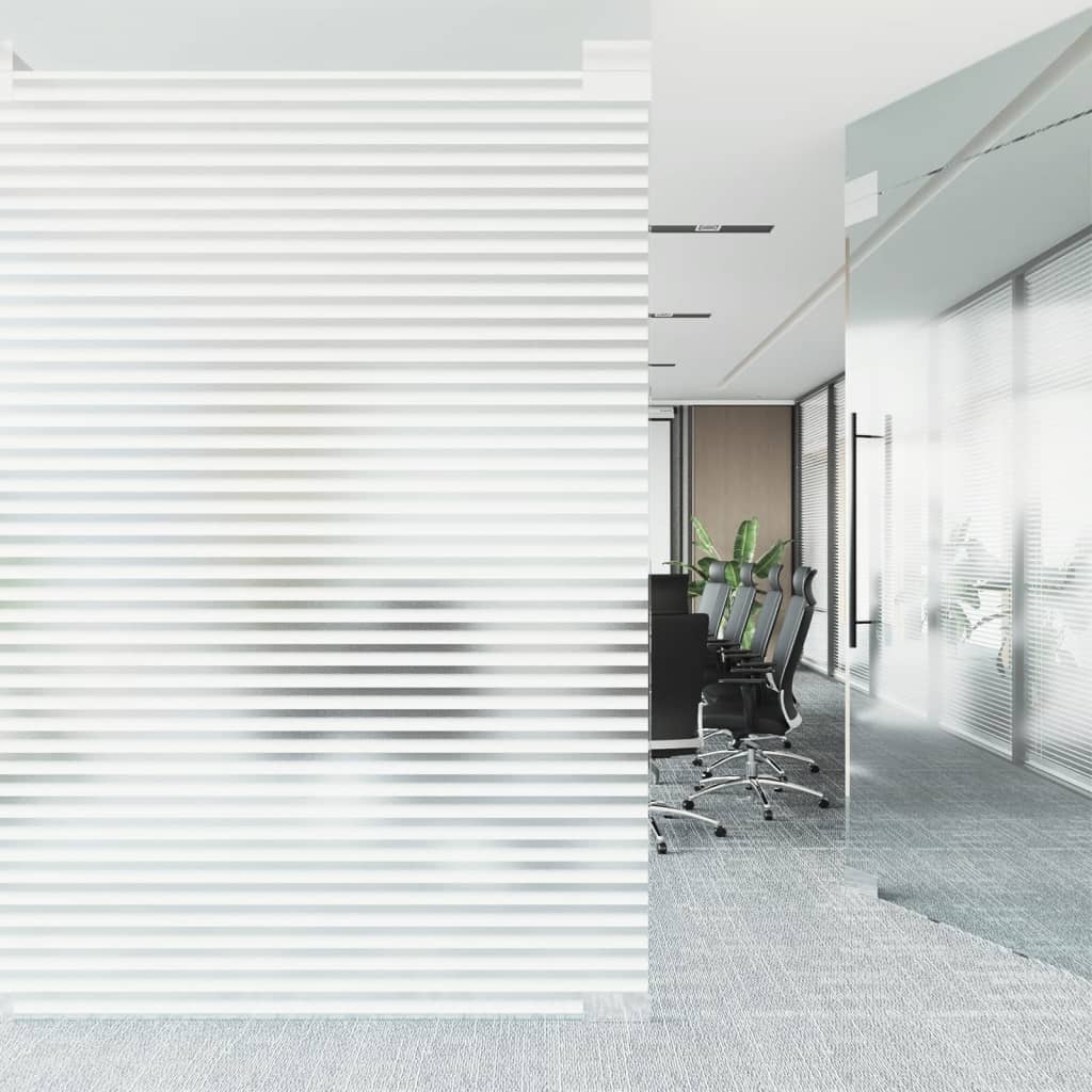 Raamfolies 2 st mat strepenpatroon PVC