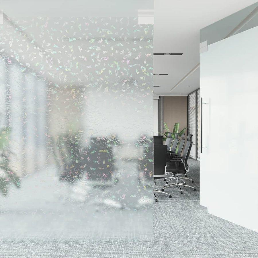Raamfolies 3 St Mat 3D Regenboogpatroon Pvc