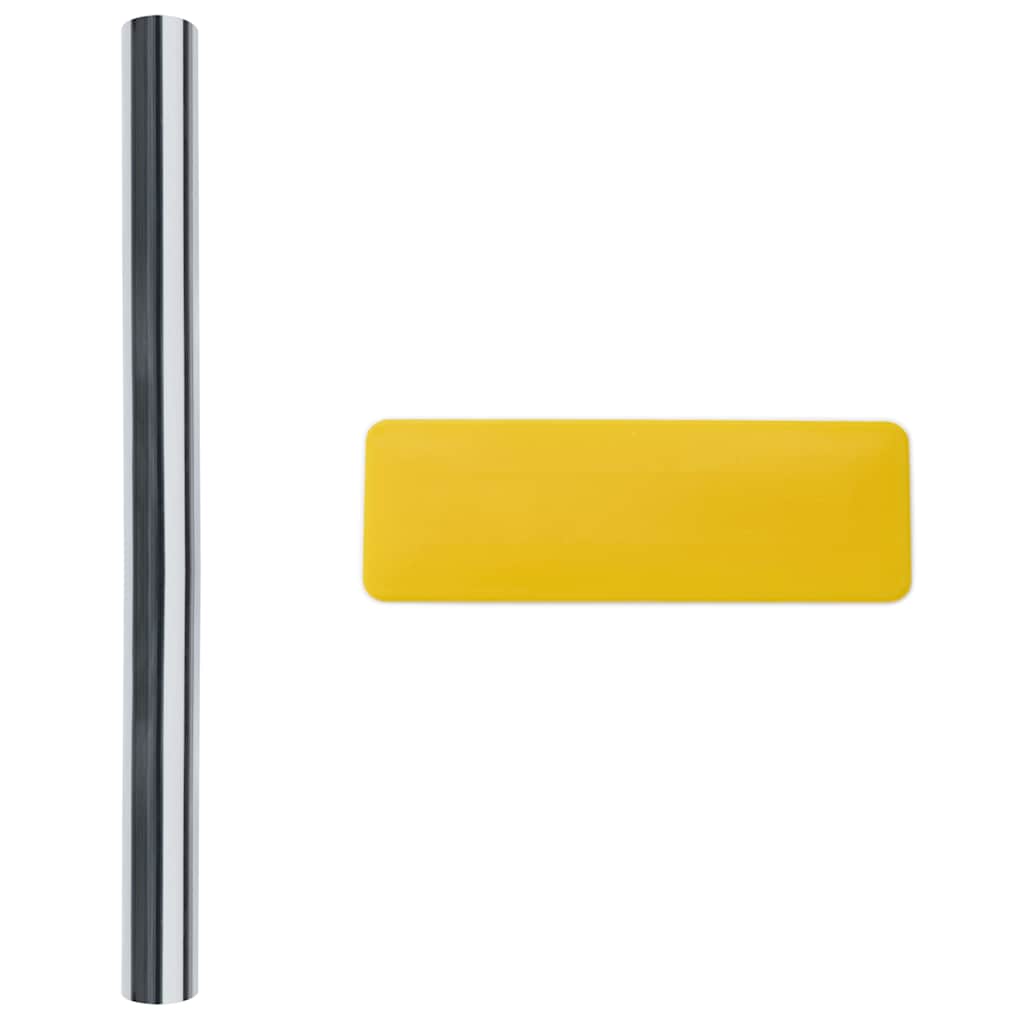 Zonnefolies 3 st statisch reflecterend PVC zilverkleurig