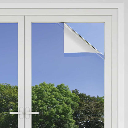 Zonnefolies 5 st statisch reflecterend PVC zilverkleurig