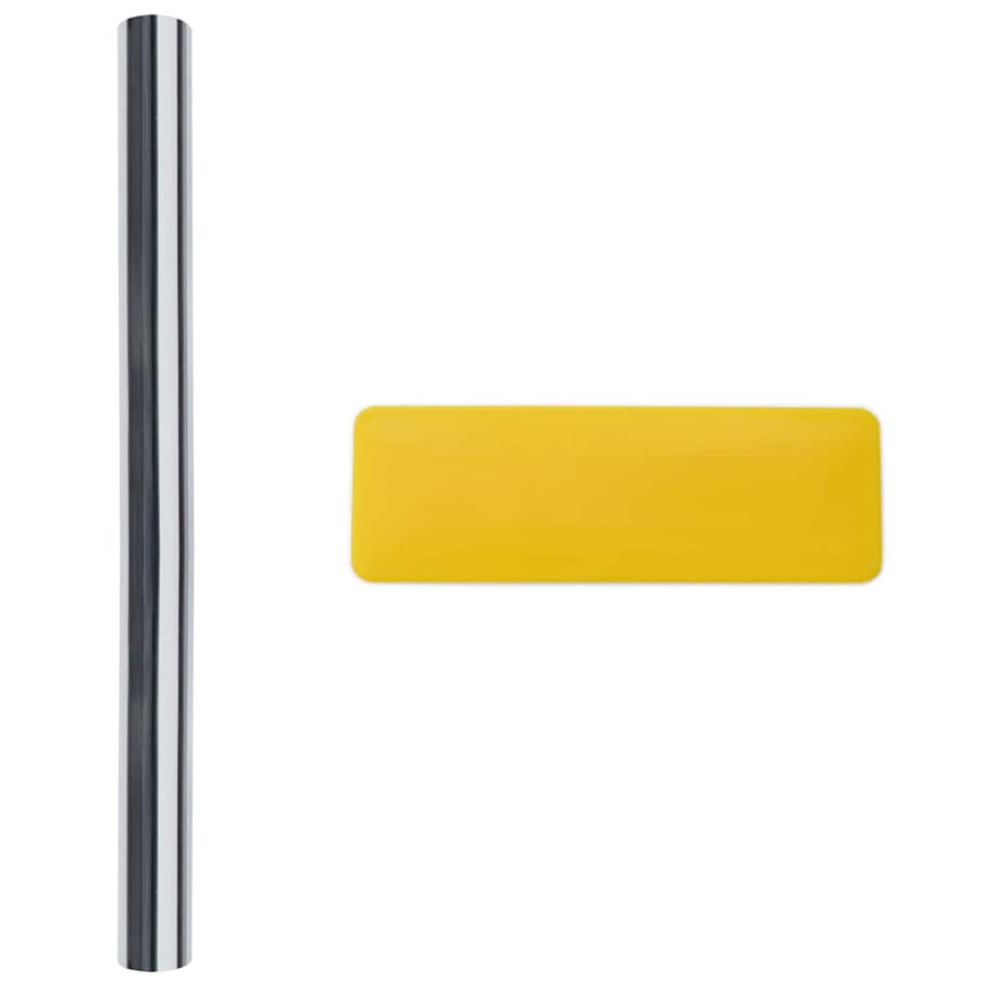 Zonnefolies 5 st statisch reflecterend PVC zilverkleurig