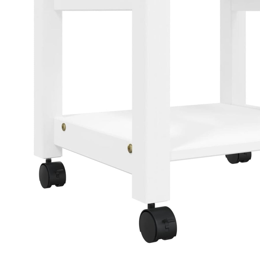 Keukentrolley Monza Massief Grenenhout 48 x 40 x 90 cm Wit