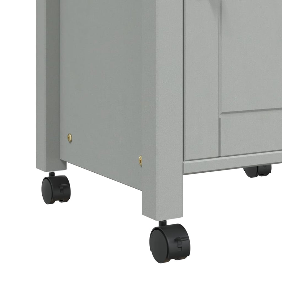 Keukentrolley Monza 48X40X90 Cm Massief Grenenhout Grijs