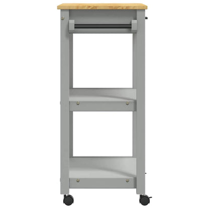 Keukentrolley Monza Massief Grenenhout 60 x 40 x 90 cm Grijs