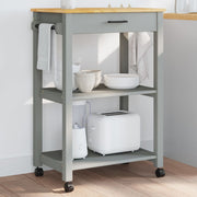 Keukentrolley 60x40x88,5 cm massief grenenhout