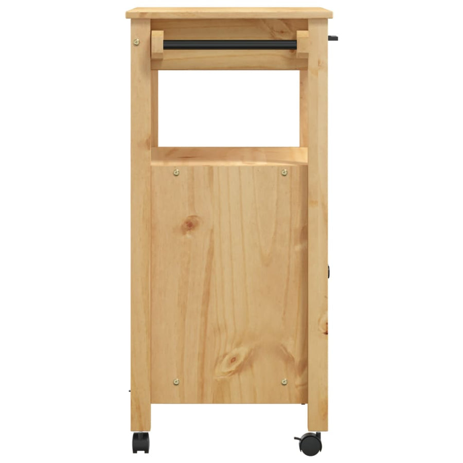 Keukentrolley Monza Massief Grenenhout 60 x 40 x 90 cm Bruin