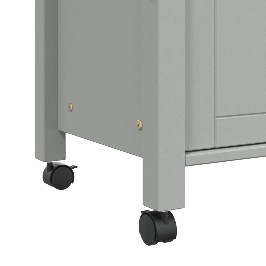 Keukentrolley Monza Massief Grenenhout 60 x 40 x 90 cm Grijs