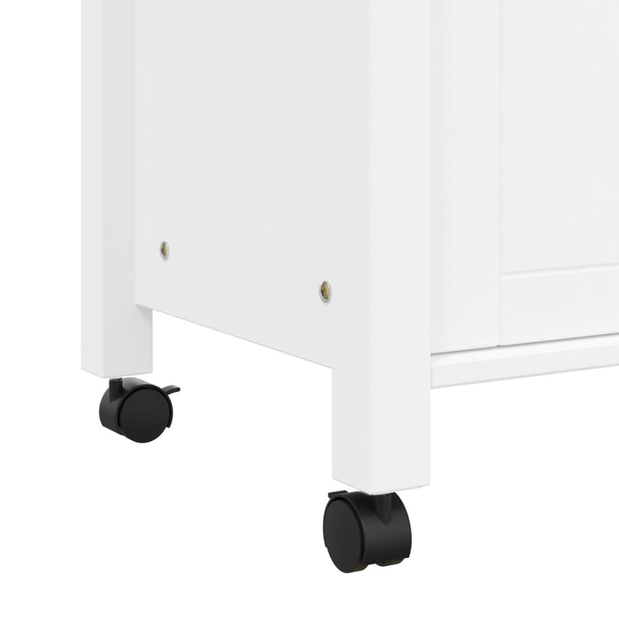 Keukentrolley Monza Massief Grenenhout 60 x 40 x 90 cm Wit
