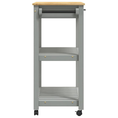 Keukentrolley Monza Massief Grenenhout 84 x 40 x 90 cm Grijs