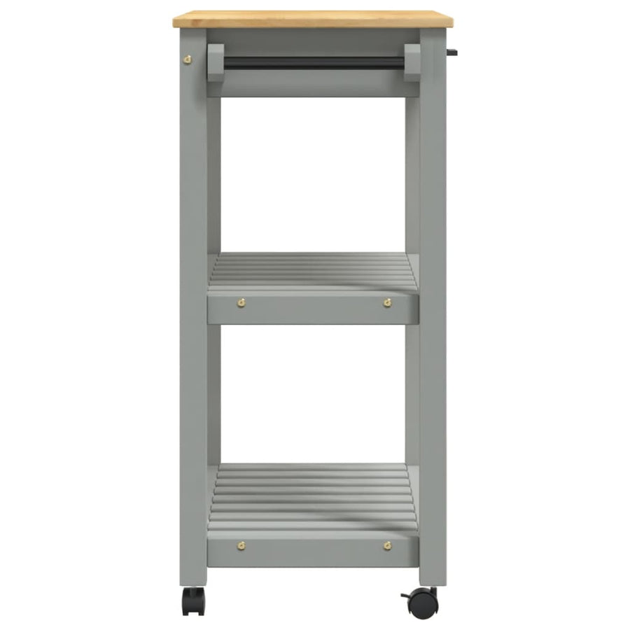 Keukentrolley Monza Massief Grenenhout 84 x 40 x 90 cm Grijs