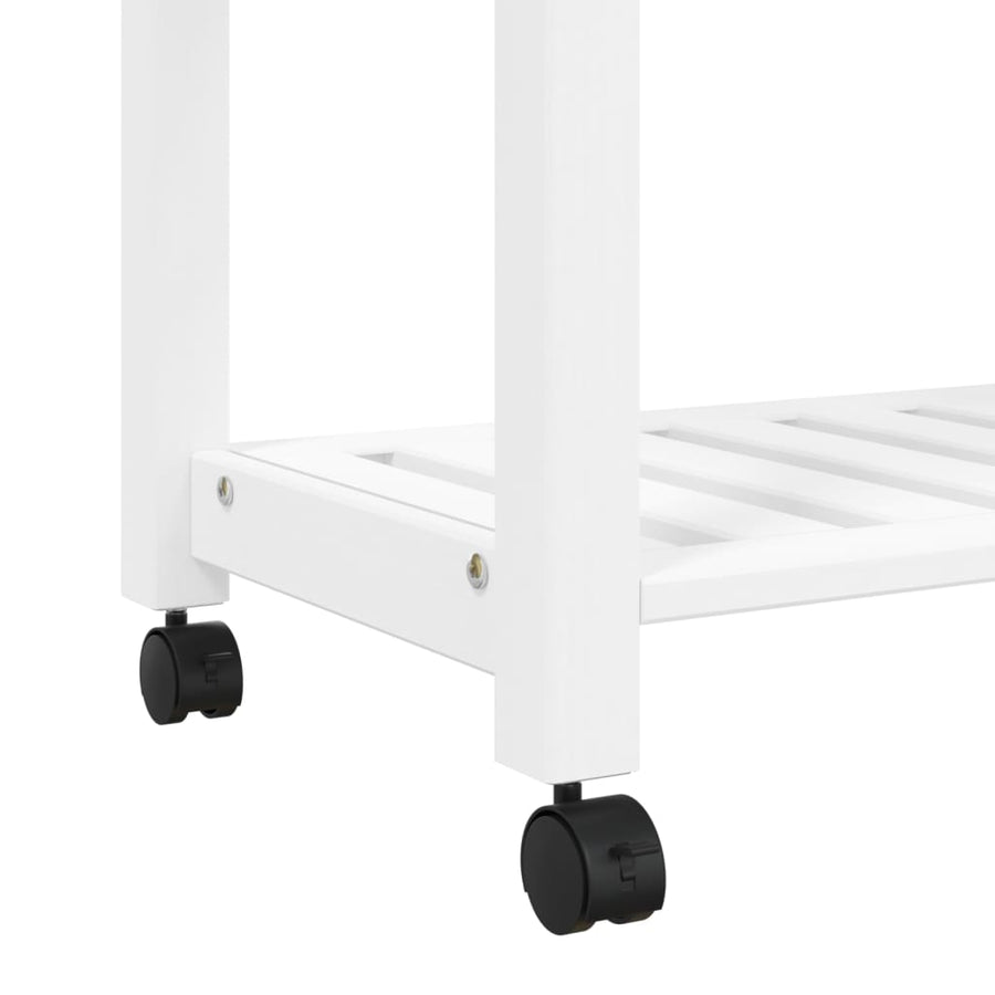 Keukentrolley Monza Massief Grenenhout 84 x 40 x 90 cm Wit