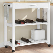 Keukentrolley 84x40x88,5 cm massief grenenhout