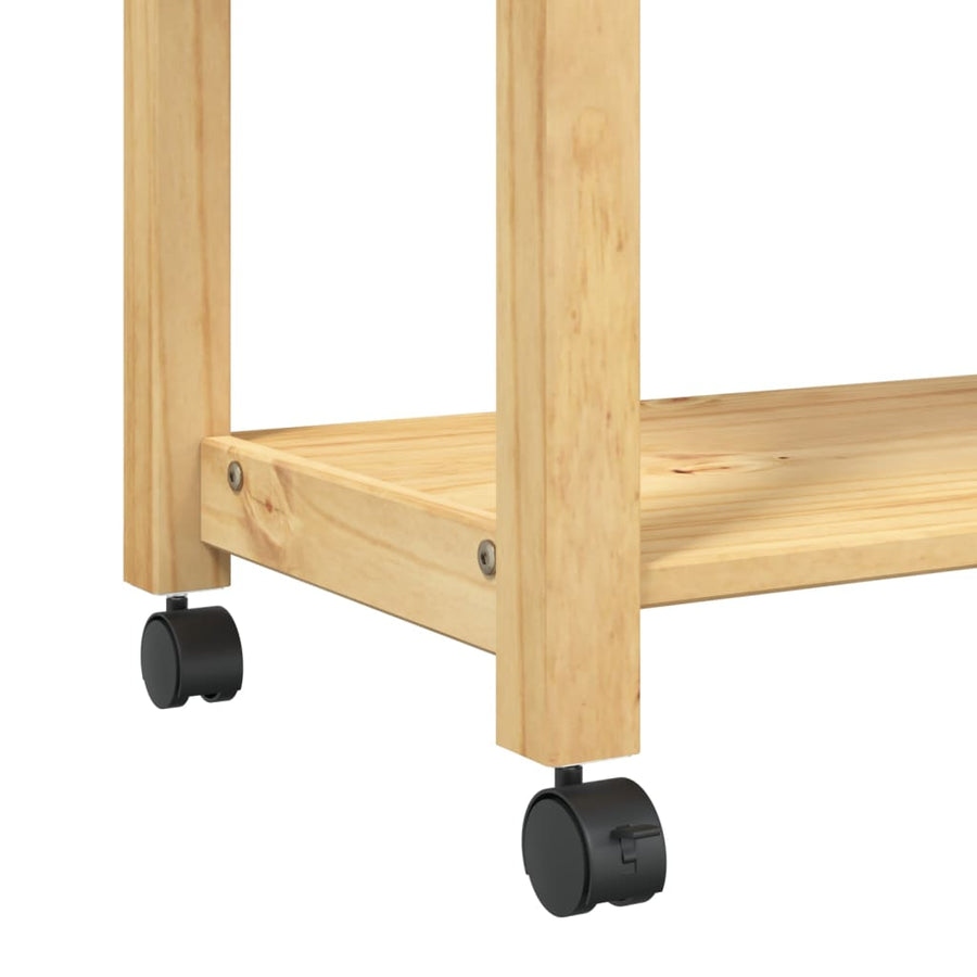 Keukentrolley Monza Massief Grenenhout 84 x 40 x 90 cm Bruin