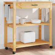 Keukentrolley 84x40x90 cm massief grenenhout