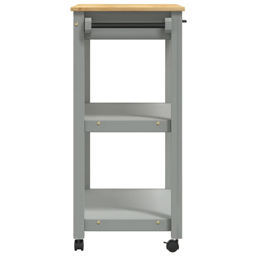 Keukentrolley Monza Massief Grenenhout 84 x 40 x 90 cm Grijs