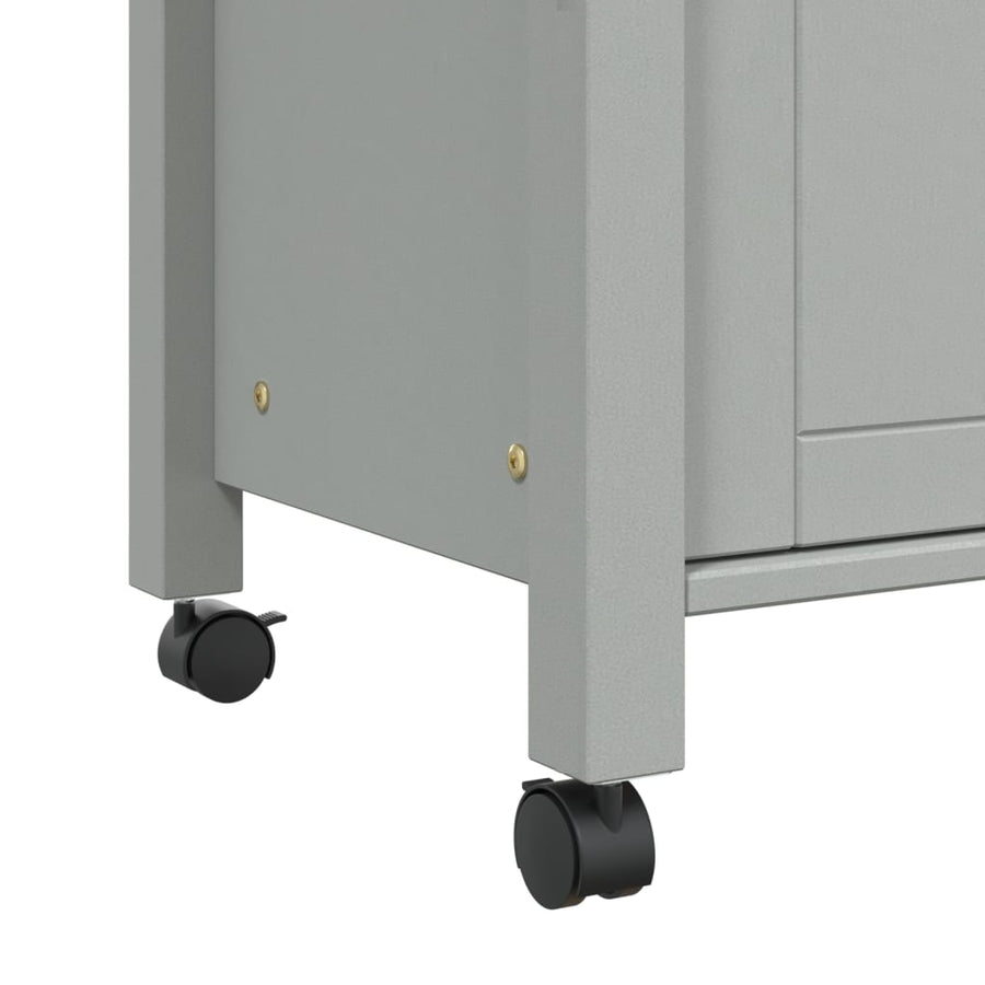 Keukentrolley Monza Massief Grenenhout 84 x 40 x 90 cm Grijs
