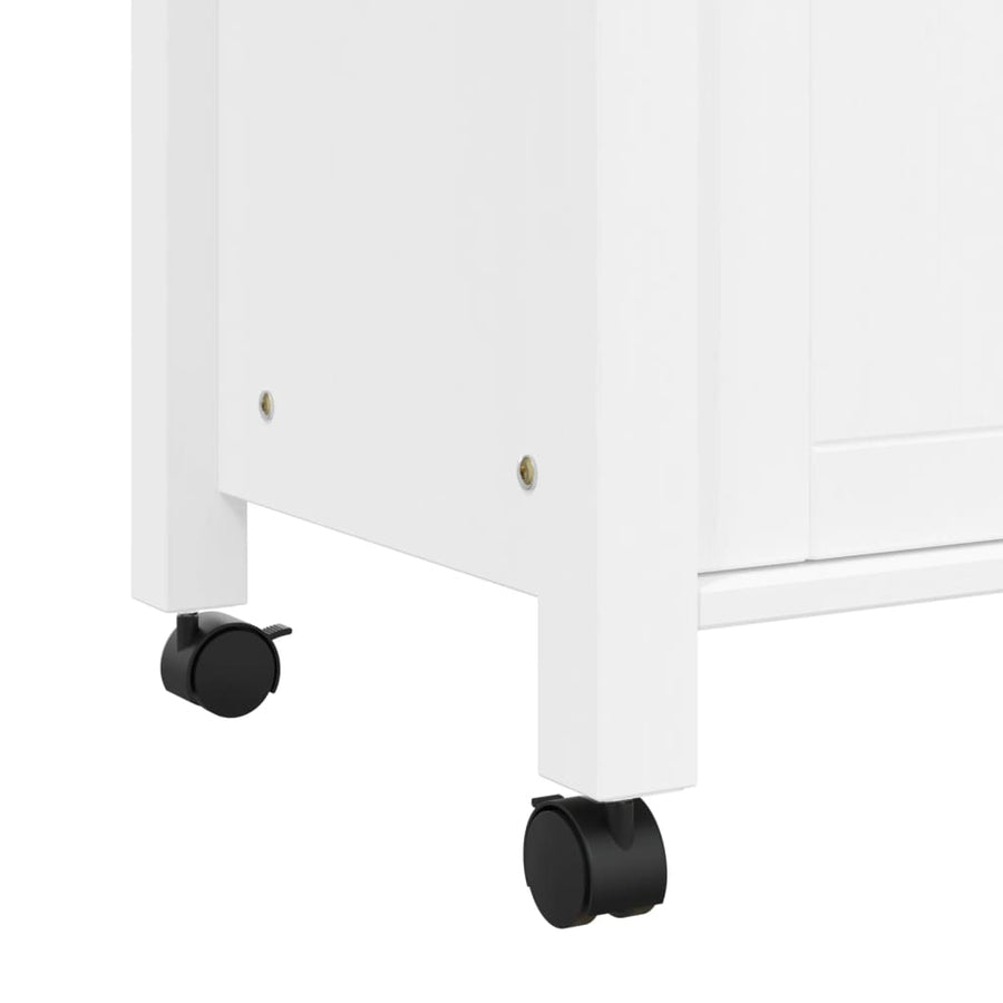 Keukentrolley Monza Massief Grenenhout 84 x 40 x 90 cm Wit