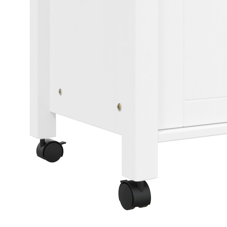 Keukentrolley Monza 84X40X90 Cm Massief Grenenhout Wit