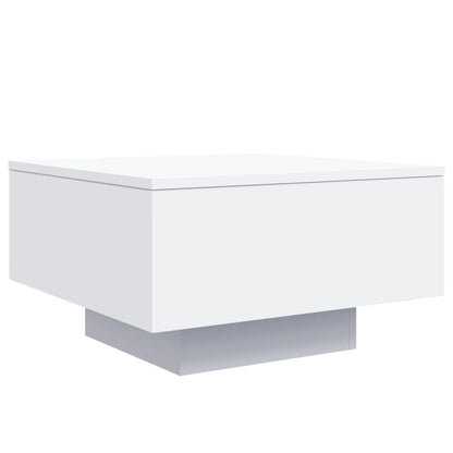 Salontafel Bewerkt Hout 55 x 55 x 31 cm Wit