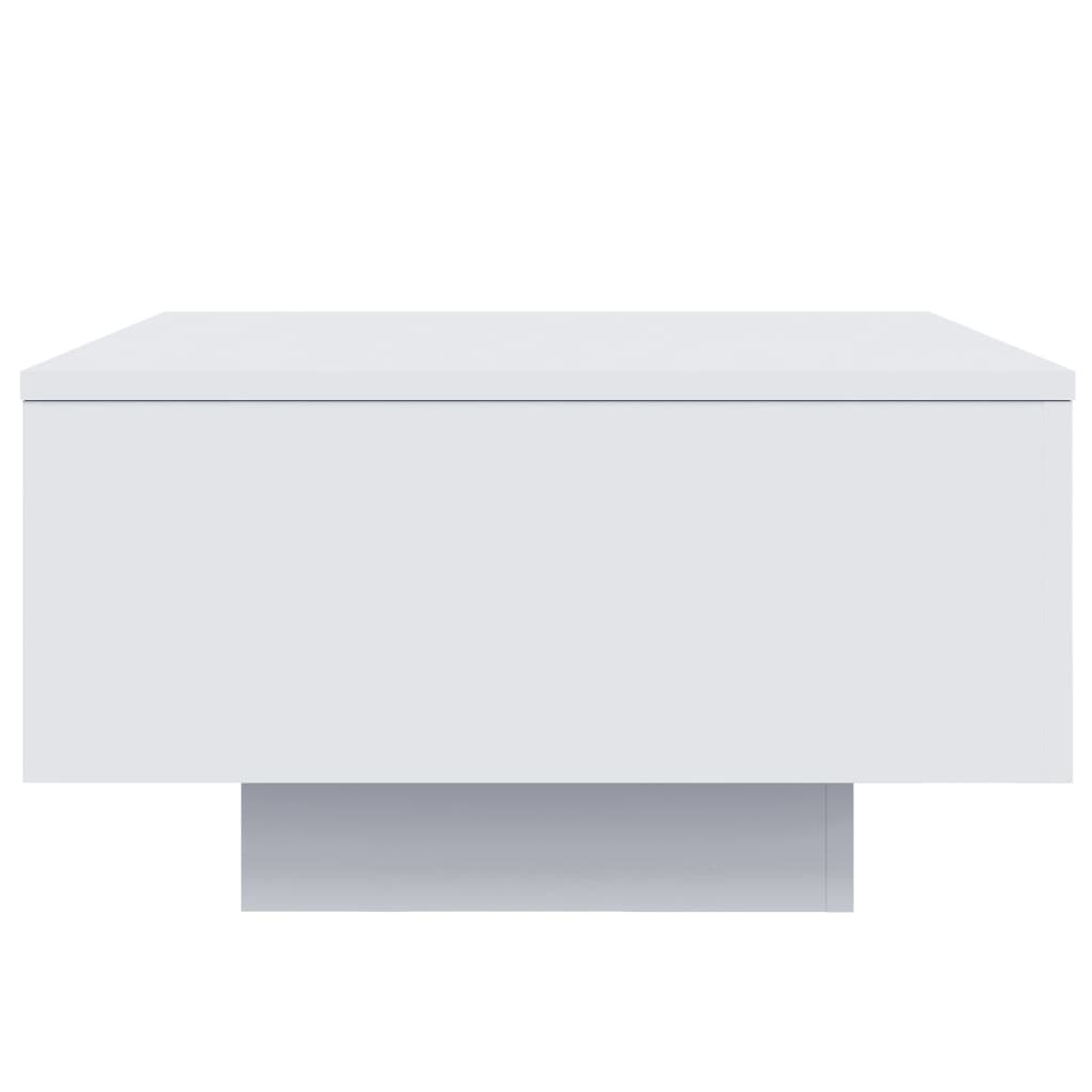 Salontafel Bewerkt Hout 55 x 55 x 31 cm Wit