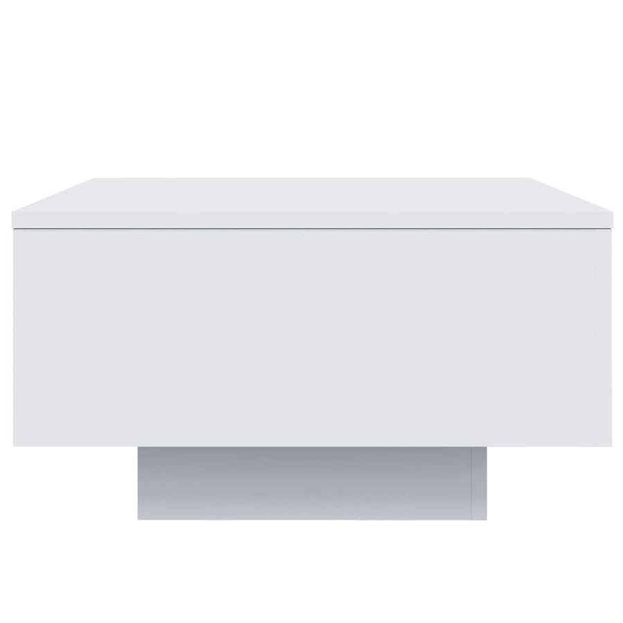 Salontafel Bewerkt Hout 55 x 55 x 31 cm Wit