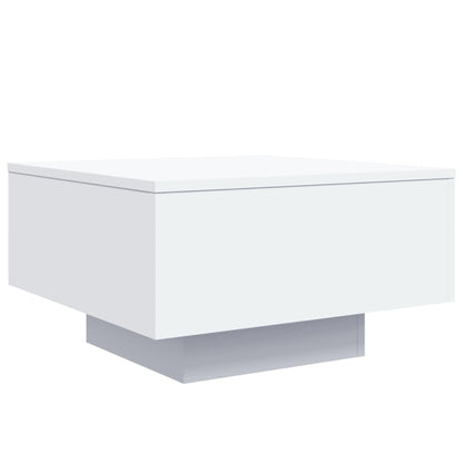 Salontafel Bewerkt Hout 55 x 55 x 31 cm Wit