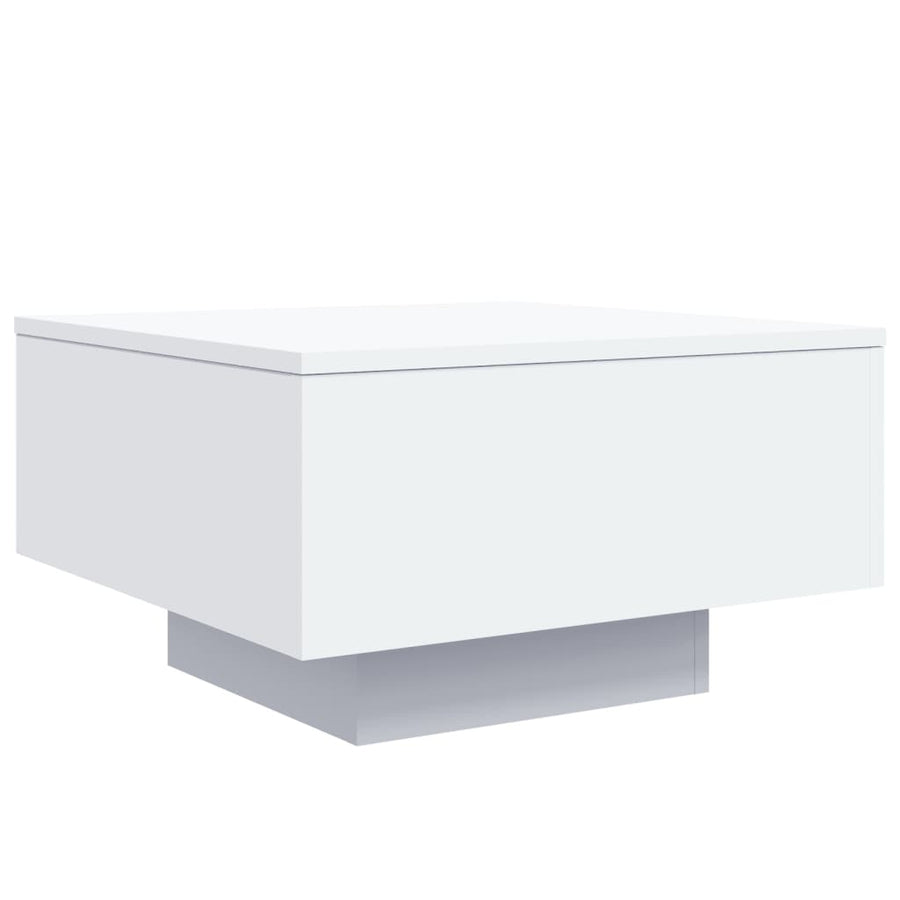Salontafel Bewerkt Hout 55 x 55 x 31 cm Wit