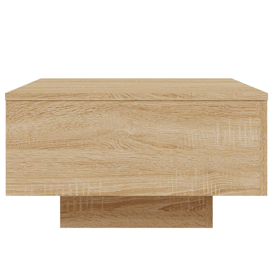 Salontafel 55x55x31 cm bewerkt hout sonoma eikenkleurig 55 x 55 x 31 cm Sonoma eiken