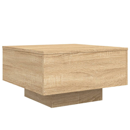 Salontafel 55x55x31 cm bewerkt hout sonoma eikenkleurig 55 x 55 x 31 cm Sonoma eiken