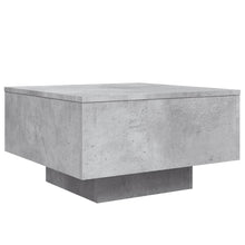 Salontafel Bewerkt Hout 55 x 55 x 31 cm Betongrijs