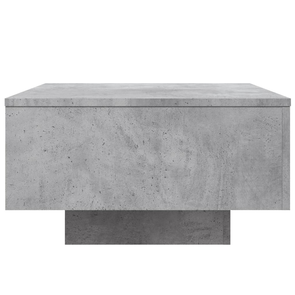Salontafel Bewerkt Hout 55 x 55 x 31 cm Betongrijs