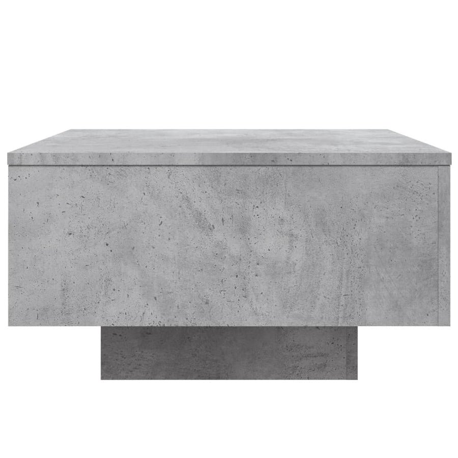 Salontafel Bewerkt Hout 55 x 55 x 31 cm Betongrijs