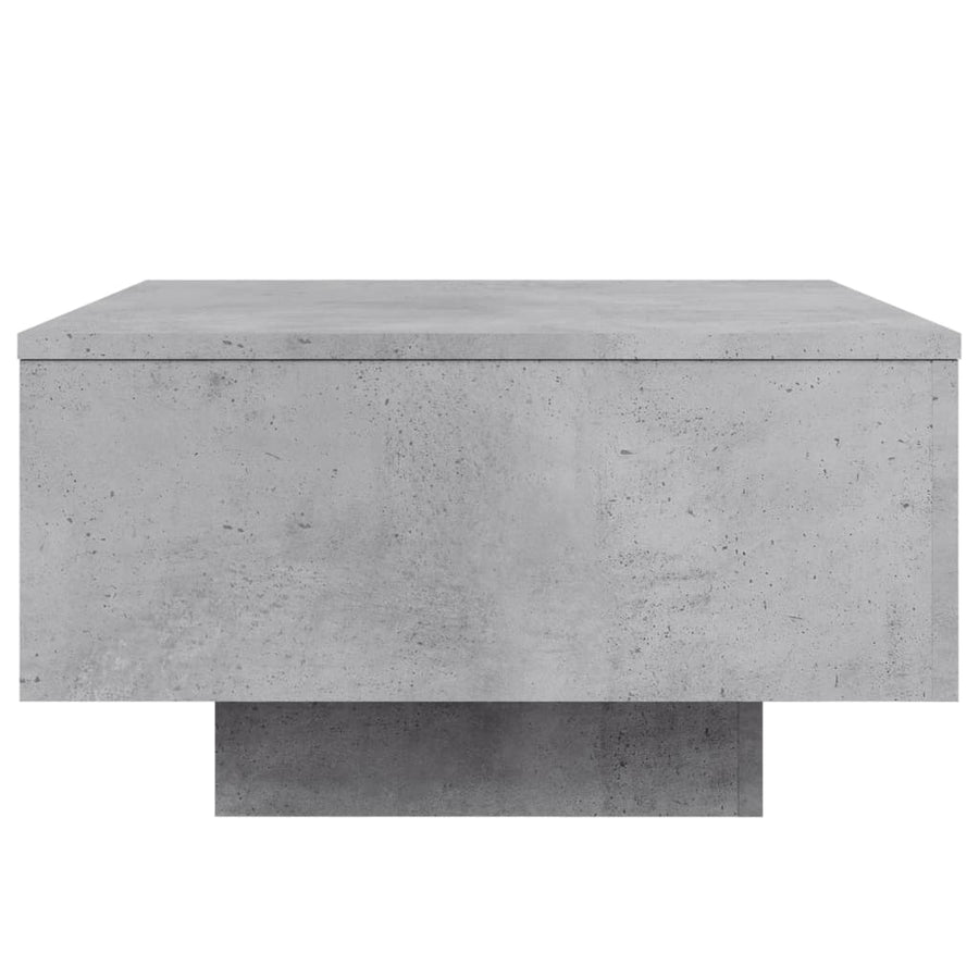 Salontafel Bewerkt Hout 55 x 55 x 31 cm Betongrijs