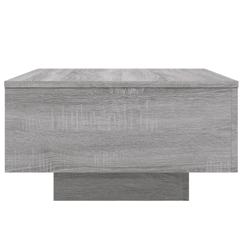 Salontafel 55x55x31 cm bewerkt hout grijs sonoma eikenkleurig 55 x 55 x 31 cm Grijs sonoma