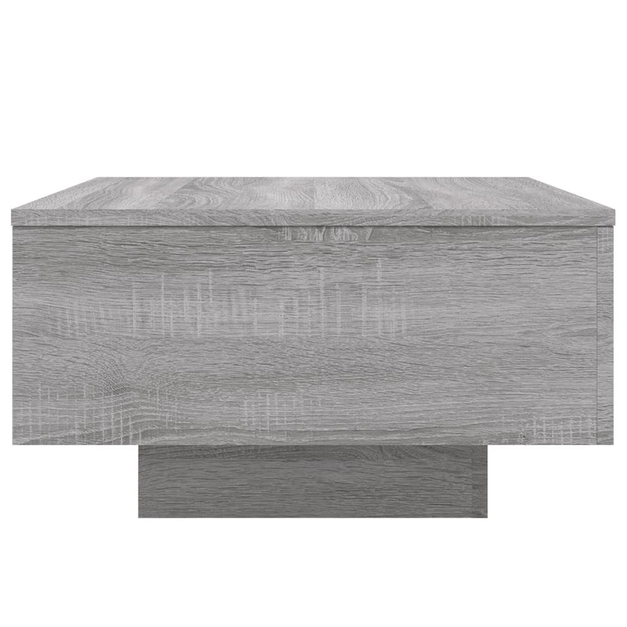 Salontafel 55x55x31 cm bewerkt hout grijs sonoma eikenkleurig 55 x 55 x 31 cm Grijs sonoma