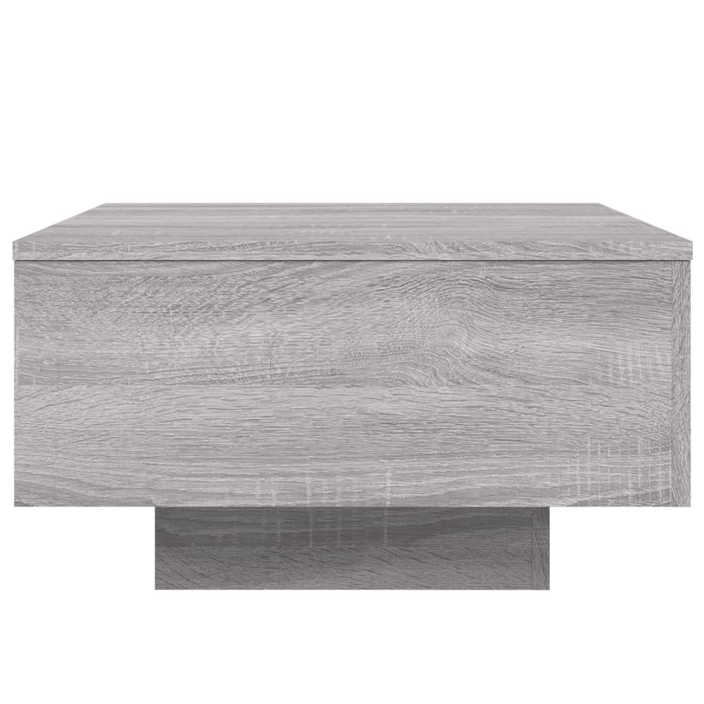 Salontafel 55x55x31 cm bewerkt hout grijs sonoma eikenkleurig 55 x 55 x 31 cm Grijs sonoma