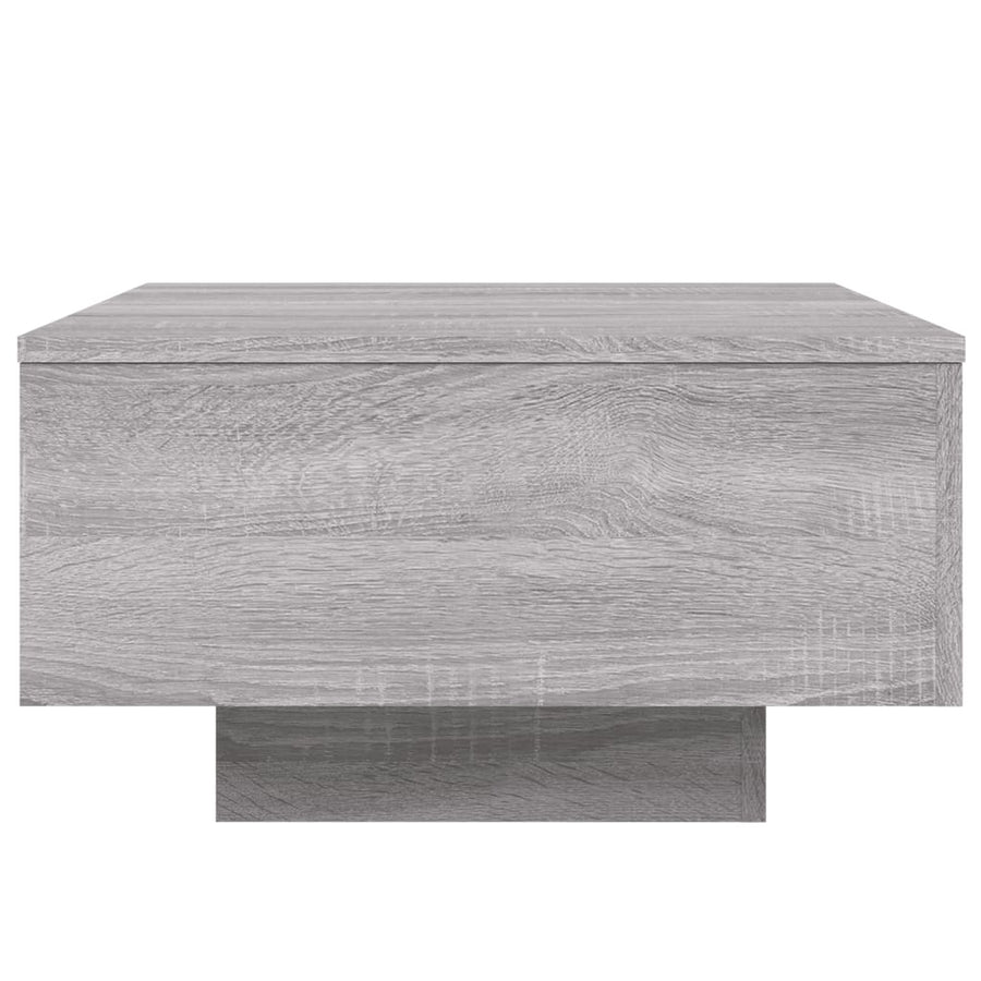 Salontafel 55x55x31 cm bewerkt hout grijs sonoma eikenkleurig 55 x 55 x 31 cm Grijs sonoma