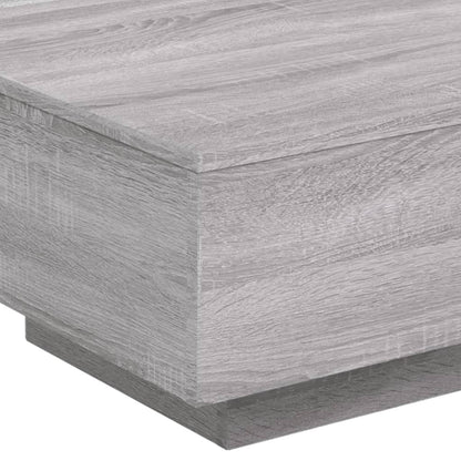 Salontafel 55x55x31 cm bewerkt hout grijs sonoma eikenkleurig 55 x 55 x 31 cm Grijs sonoma