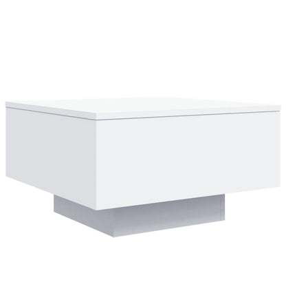 Salontafel Met Led-Verlichting 55 x 55 x 31 cm Wit