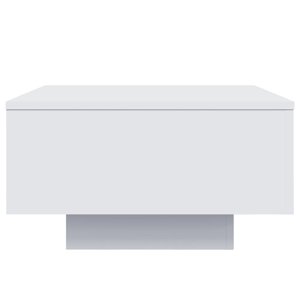 Salontafel Met Led-Verlichting 55 x 55 x 31 cm Wit