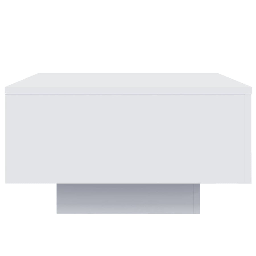 Salontafel Met Led-Verlichting 55 x 55 x 31 cm Wit
