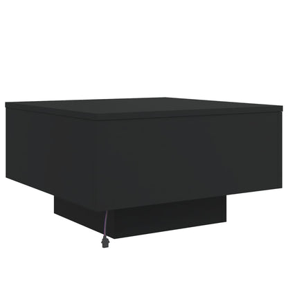 Salontafel Met Led-Verlichting 55 x 55 x 31 cm Zwart