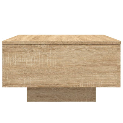 Salontafel Met Led-Verlichting Kleurig 55 x 55 x 31 cm Sonoma eiken